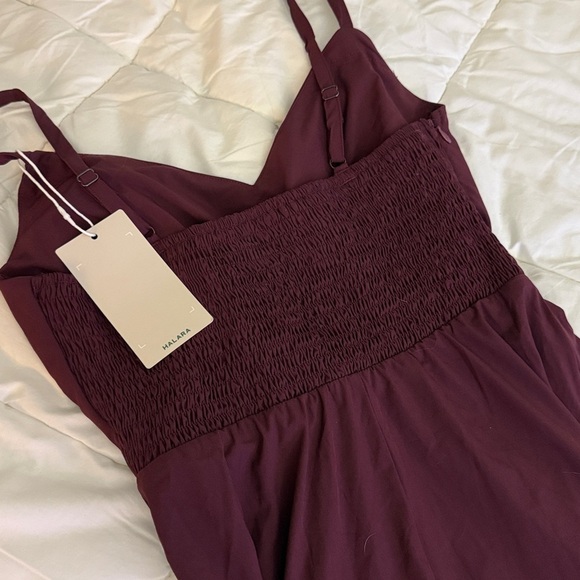 HALARA Amaranth Sleeveless Women's Dress - High Low - Small - burgundy - Picture 6 of 10